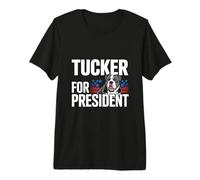Tucker for President Patriotic Illustration Premium T-Shirt