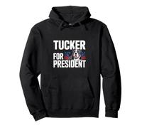 Tucker For President Patriotic Illustration Pullover Hoodie