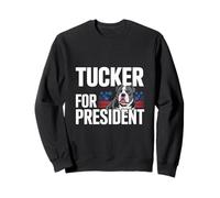 Tucker For President Patriotic Illustration Sweatshirt