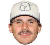 Tucker Wetmore (Hat) Celebrity Mask, Flat Card Face, Fancy Dress Mask