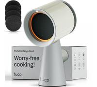 TUCO Portable Range Hood, Desktop Kitchen Extractor Fan 3 Speeds Detachable Aluminum Filter Oil Collection Cup Smoke Purifier for Indoor BBQ
