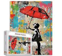 Tucocoo 1000 Piece Jigsaw Puzzle for Adults, Abstract Style Banksy Puzzle for Stimulating Family Activity Games, Colorful DIY Puzzle for Decoration