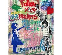Tucocoo Banksy Street Art Oil Painting Banksy Balloon Girl Oil Painting Canvas Customized DIY Paint by Numbers Set Painting for Beginners(16''Wx20''H)