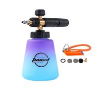 Tucool Racing Foam Cannon with 1/4 inch Quick Connector, Pressure Washer Snow Foam Lance for Karcher K1700 K1800 K1900 (1/4" Quick Connect Blue to Purple)
