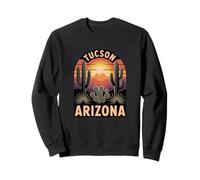 Tucson Arizona Retro Desert Sunset Saguaro Cactus Sweatshirt