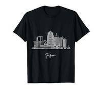 Tucson Arizona Skyline US Travel Souvenirs White Cityscape T-Shirt
