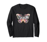 Tucson Butterfly - Arizona Desert City Name Word Art Long Sleeve T-Shirt