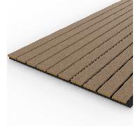 Tuda Acoustic Wide Slat Wall Panel 2400x600mm Colour:: Black (Sample) Acoustic Wide Slat Wall Panel 2400x600mm