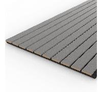 Tuda Acoustic Wide Slat Wall Panel 2400x600mm finish: Grey Acoustic Wide Slat Wall Panel 2400x600mm