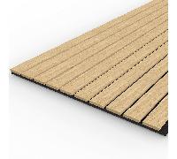 Tuda Acoustic Wide Slat Wall Panel 2400x600mm finish: Oak Acoustic Wide Slat Wall Panel 2400x600mm