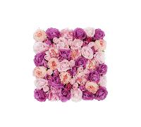 Tuda Artificial Flower Living Wall - Pink/Deep Pink - 50x50cm Artificial Flower Living Wall - Pink/Deep Pink - 50x50cm