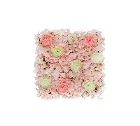 Tuda Artificial Flower Living Wall - Pink/Yellow - 50x50cm Artificial Flower Living Wall - Pink/Yellow - 50x50cm