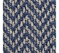 Tuda Carpets | Aztec Herringbone 5mm Pile Budget Carpet with Felt Backing, 8.9mm Total Height | Dark Blue (3137) - 4m x 2.5 m (13ft1" x 8ft2")