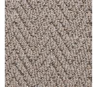 Tuda Carpets | Havana Herringbone 6mm Pile Budget Carpet with Felt Backing, 8.4mm Total Height | Taupe (5116) - 5m x 1m (16ft4" x 3ft3")