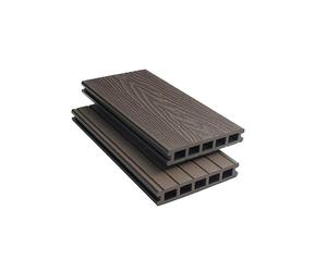Tuda Grass Direct | 3.6m Composite Decking Boards WPC - Deep Embossed Woodgrain Effect | 9 Colours | Fixings & L-Shaped Edging Trims Included | (5 sqm | 10 Boards, Chocolate Brown)