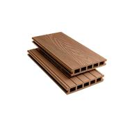 Tuda Grass Direct | 4.8m Composite Decking Board WPC - Deep Embossed Woodgrain Effect | Teak