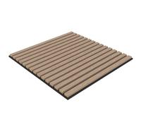 Tuda Grass Direct | Acoustic Wall Wood Veneer Panels Tiles Series 1-60cm x 60cm - Smoked Oak (4 Pack)