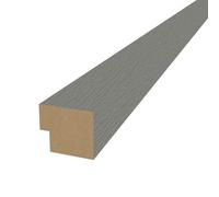 Tuda Grass Direct Acoustic Wood Wall Panel End Bar Piece Trim Series 1-240cm - Black