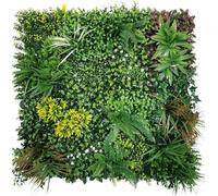 Tuda Grass Direct Artificial Living Green Wall Panel Decoration for Indoor & Outdoor Realistic Plastic Plants - 1m X 1m - Botanical