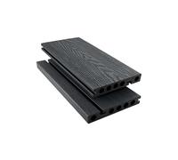 Tuda Grass Direct Bullnose Composite Decking Board 3.6m - Premium Co-Extrusion Woodgrain Effect - Grey Ash