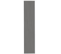 Tuda Grass Direct Luxury Acoustic Wall Series 2 Wide Slatted 3D Wood Veneer Panels - 240cm x 60cm - Grey