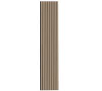 Tuda Grass Direct Luxury Acoustic Wall Series 2 Wide Slatted 3D Wood Veneer Panels - 240cm x 60cm - Walnut