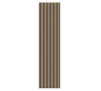 Tuda Grass Direct Luxury Acoustic Wall Slatted 3D Wood Veneer Panels Series 1-300cm x 60cm - Smoked Oak