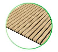 Tuda Grass Direct Luxury Acoustic Wall Slatted 3D Wood Veneer Panels Series 1 - Oak Sample
