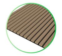 Tuda Grass Direct Luxury Acoustic Wall Slatted 3D Wood Veneer Panels Series 1 - Smoked Oak Sample