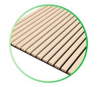 Tuda Grass Direct Luxury Acoustic Wall Slatted 3D Wood Veneer Panels Series 1 - Washed Oak Sample