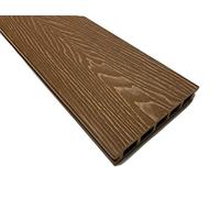 Tuda Grass Direct WPC Brown Composite Decking Sold Per SQM - 3.6m Board Length - 25 Square Metres - All Fixings & Edgings Included.