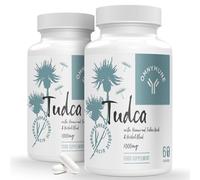 TUDCA Liver Supplements 1000 mg Per Serving (120 Capsules, 2 Pack), Tauroursodeoxycholic Acid with Humic and Fulvic, Herbal Blend, for Detox Cleanse, Digestive Health