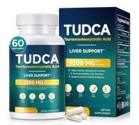 TUDCA Supplement 1200mg, Tauroursodeoxycholic Acid for Liver Support, Improves Digestion & Strengthens Immune System, Non-GMO, Gluten Free, 120 Capsules