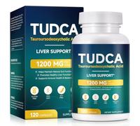 TUDCA Supplement, Tauroursodeoxycholic Acid Complex, 1200 mg Per Serving, Food Supplement for Adults, 120 Capsules