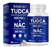 TUDCA Supplement - Tauroursodeoxycholic Acid with 1000mg TUDCA & 200mg NAC, Liver Support Formula, Promotes Healthy Bile Flow, Digestive & Daily Wellness 180PCS