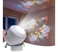 Tudegy Dynamic Rotating LED Projector Light,Snowflake Night Light Projector Lamp,Colorful Dynamic Ambient Light with Base,Ocean Projector for Bedroom, Home Theater (Christmas)