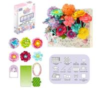 Tudegy Magic Petal Flower Kit,BloomJoy Magic Petal Flower Art Kit,DIY Paper Fl-ower Craft Kits,Fantasy Art-Magical Flowers,Fun & Educational Arts (58PCS)