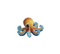 Tudegy Octopus Bead Embroidery Kit,Sea Creature Beaded Embroidery Kits for Beginners Adults,DIY Animals Three-Dimensional Beadwork Craft Kit,for Craft Lovers (A Octopus)