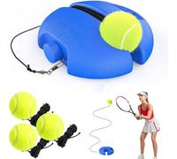 Tudegy Tennis Trainer Rebound Ball,Tennis Trainer Equipment Set with String,Multifunction Tennis Practice Rebounder,Practice Training Tool for Adults or Kids Beginners (With 3*Ball)