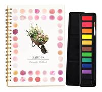 Tudegy Watercolor Workbook,12 Color Watercolour Paint Workbooks,Beginner-Friendly Painting Kit for Adults,Watercolour Workbook Art Crafting Painting Supplies for Teens Kids (G)