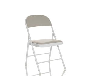 TUDELA W Faux Leather - Folding chair Grey