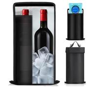 TUDEQU Insulated Wine Bag Leakproof | Cooler for Wine Travel | Wine Carrier 2 Bottle |Insulated Sleeve for 2L Water Bladder