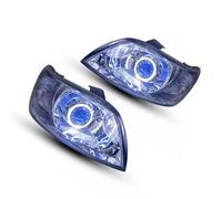 TUDEXX Main Headlights Compatible With Chevrolet For LOVA For Aveo 2006-2009 2010 2011 Car Front Headlight Headlamp Assembly Angel Eye Daytime Running DRL Turn Signal