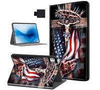 Tudguiloae for iPad Pro 11 2024 Case, Fashionable Personalized for iPad Pro Protective Case, PU Leather Material for iPad Cover (Jesus Redemption)