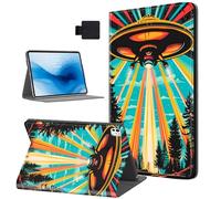 Tudguiloae for iPad Pro 13 2024 Case, Alien Spaceship Vertical PU Leather Material for iPad Pro 13 2024 Cover, Fashionable Personalized for iPad Protective Case, Exquisite Pattern for iPad case