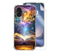 Tudguiloae for iPhone 17 Clear Phone Case, Lightweight Slim Transparent Soft TPU, Shockproof Four Corner Anti-Fall Magic Book Pen Protective Cover 6.9" for iPhone 17