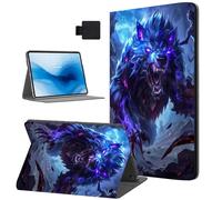 Tudguiloae for Kindle Fire Max 11 Tablet (13th Generation 2023 Release) Case, Folding Stand Cover with Auto Sleep/Wake, Dark Night Werewolf Protective Cover for Kindle Fire Max 11" Tablet