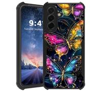 Tudguiloae for Samsung Galaxy A26 Phone Case, Lightweight Slim Soft TPU and Hard Plastic, Shockproof Four Corner Anti-Fall Protective Cover for A26, Colorful Butterfly Stars Pattern Design