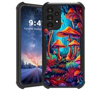 Tudguiloae for Samsung Galaxy A32 Phone Case, Lightweight Slim Soft TPU and Hard Plastic, Shockproof Four Corner Anti-Fall Protective Cover for A32, Magical Mushrooms Pattern Design