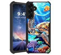 Tudguiloae for Samsung Galaxy A35 Phone Case, Lightweight Slim Soft TPU and Hard Plastic, Shockproof Four Corner Anti-Fall Protective Cover for A35, Parade Turtle Pattern Design